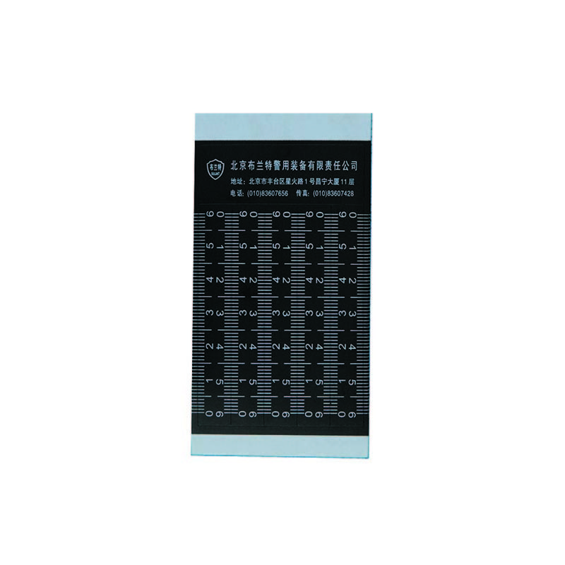 P079 Black sticker photographic evidence scale