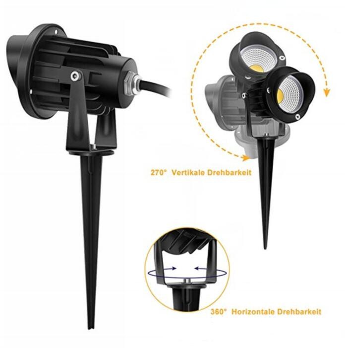 Outdoor LED Garden Lights , 3000K Warm White Garden Path Lights 12W 12V DC