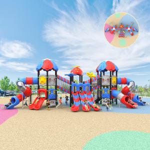 China Commercial Playground Slide 3 Years - 12 Years Commercial Preschool Playground Equipment wholesale