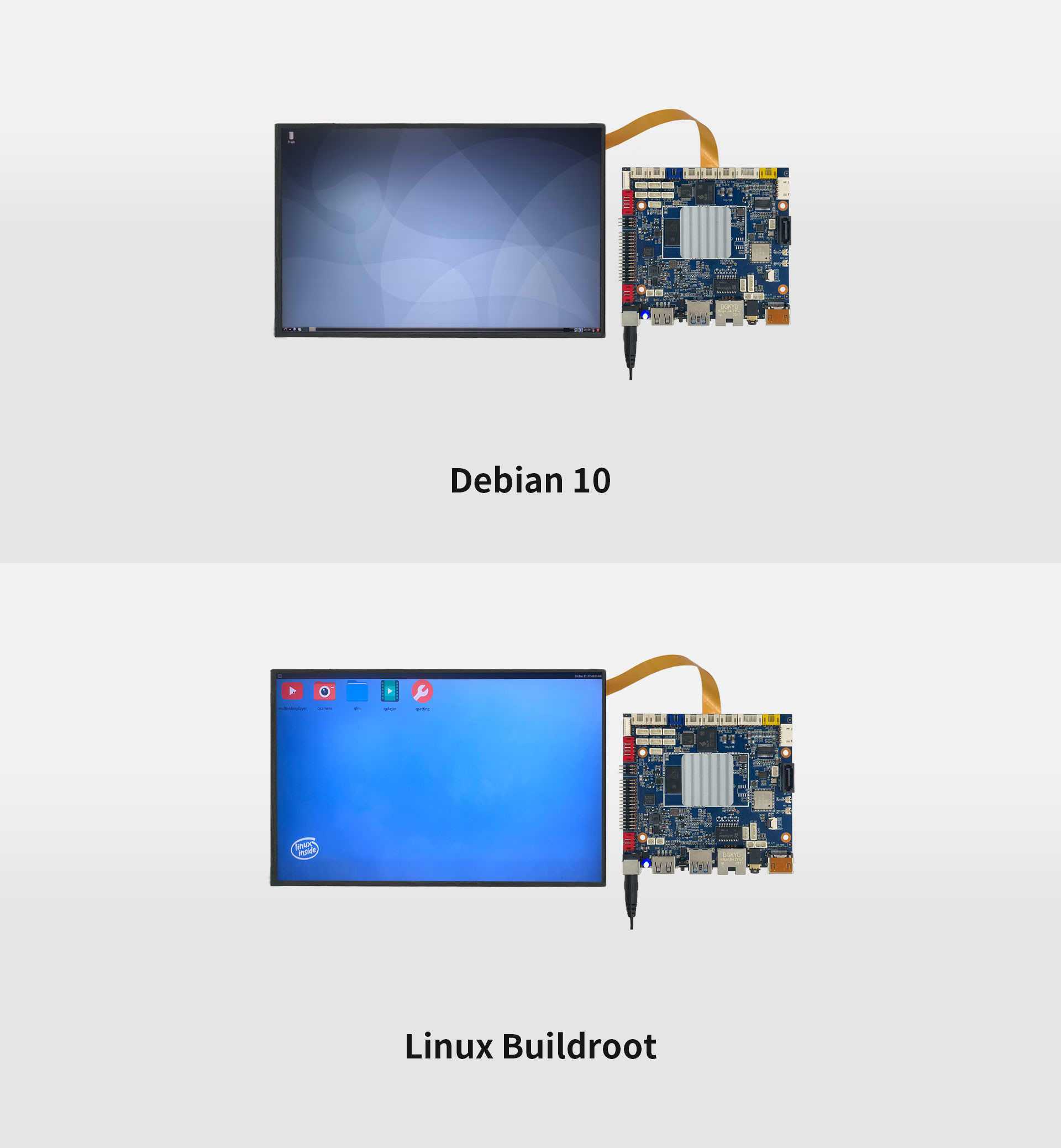 H-3566 Smart HMI Mainboard RK3566,quad-core Cortex-A55,Clock up to 1.8GHz Standard 8GB EMMC