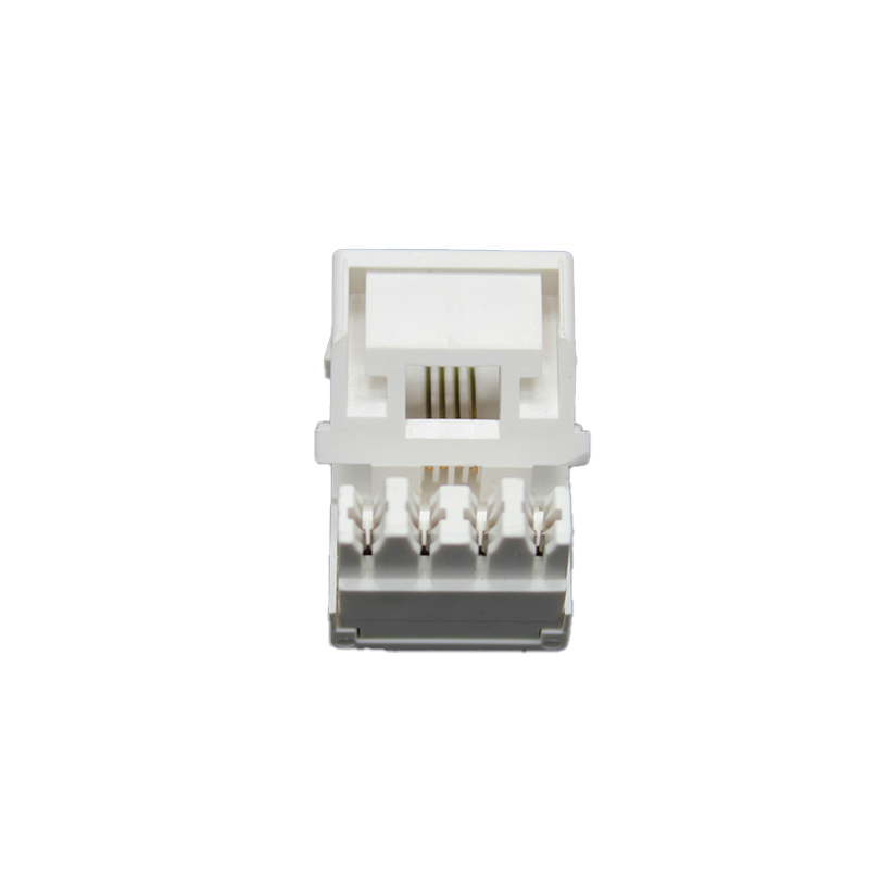 Female FLUKE Tested ABS CAT5E UTP RJ11 Keystone Modular Jack Connector for Networking