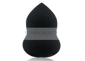 China Gourd Shape Collagen Infused Makeup Puff Sponge Premium Studio Black wholesale