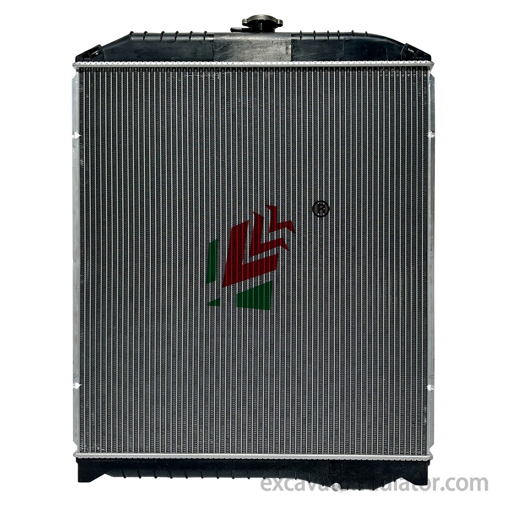 Hino R407 automotive truck radiator aluminum assembly water tank engine cooling system with overflow pipe
