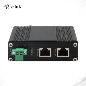 China PoE Splitter 10/100/1000M Gigabit 802.3at Din Rail Industrial Power Ethernet Splitter 5V DC 20W wholesale