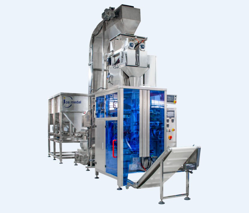 Energy Saving Automatic Ice Packing Machine For Commodity 1.5KW