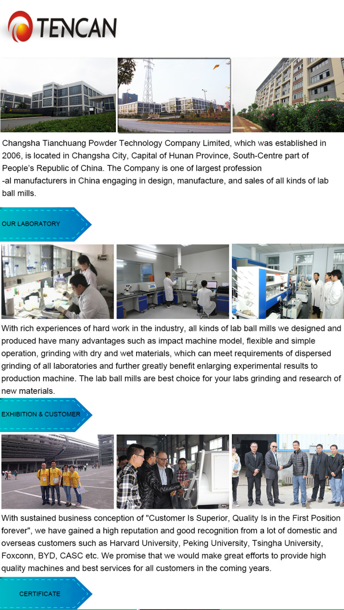 China Tencan 110V 0.4L 4*50ml nylon mill jar + zirconia/agate ball, dry and wet grinding mini lab planetary ball mill supplier