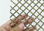 Antique 2mm Decorative Woven Wire Mesh Brass Stainless Steel Cabinets