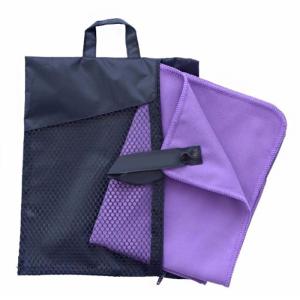 China Wholesale Custom Fitness Gym Sports Microfiber Towel with Mesh Bag wholesale
