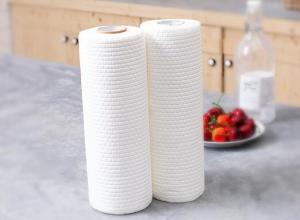 China Wood Pulp Nonwoven Fabric 60gsm Disposable Dish Cloths wholesale