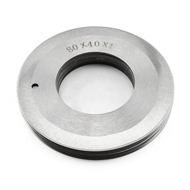 80X40X1mm HSS Industrial Round Knife Blade For Cutting Leather