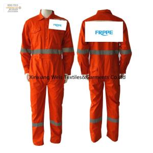 China Customized Light Weight Red Cotton Flame Retardant Fire Proof Working Coveralls For Men NFPA70E wholesale