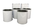 1L Paint Pail Bucket Waterproof Metal Lid Mini Tin Pails