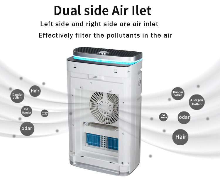 Homefish 500m3/H Household HEPA Air Purifier TUYA WIFI APP CONTROL