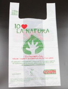 China Grocery Supermarket Biodegradable Plastic T Shirt Bag wholesale