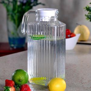 China 1800ml/60oz Glass Serving Pitcher Environmental Friendly Glass Material wholesale
