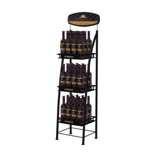 China Wire Wine Bottle Display Rack wholesale