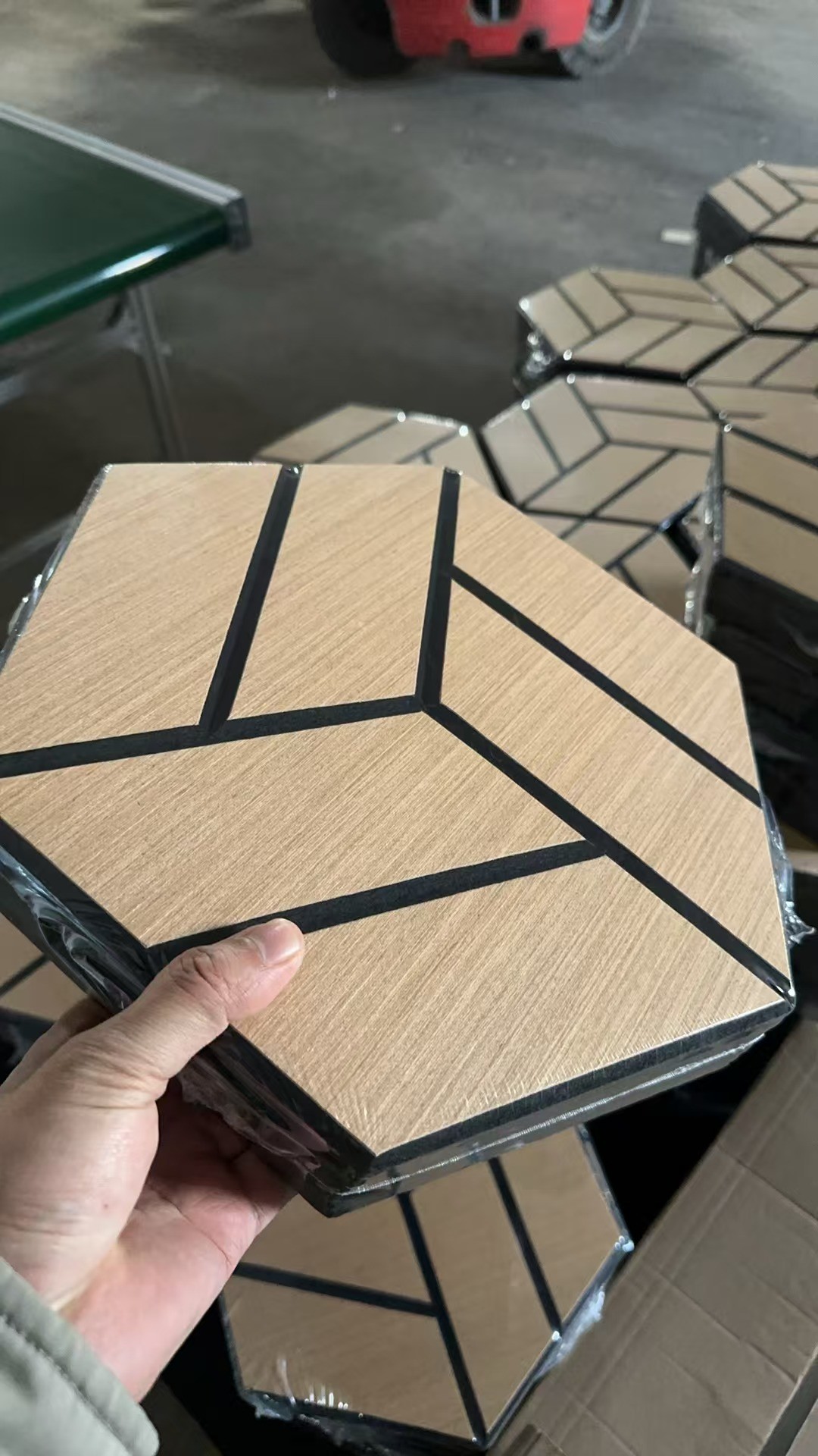 10mm PET Wood Veneer Acoustic Panels Slat Acoustic Decorative Panel No MDF