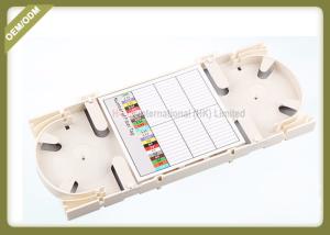 China White Color Fiber Optic Accessories Splice Tray Big Capacity 48 Cores wholesale