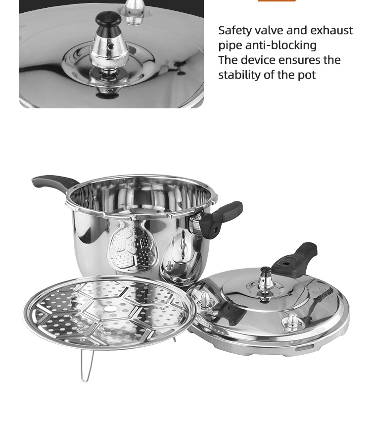 Energy Saving Kitchen Pressure Cooker Gas And Induction Cooker Polished Eco Friendly