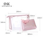 Portable Women Washing PVC Transparent Cosmetic Bag