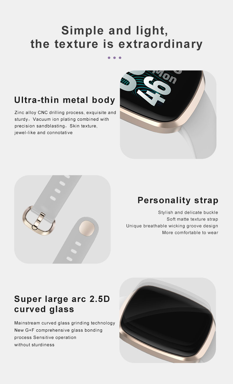 IP67 Blood Pressure Smartwatch GT105 Health Heart Rate Android For Apple Watch