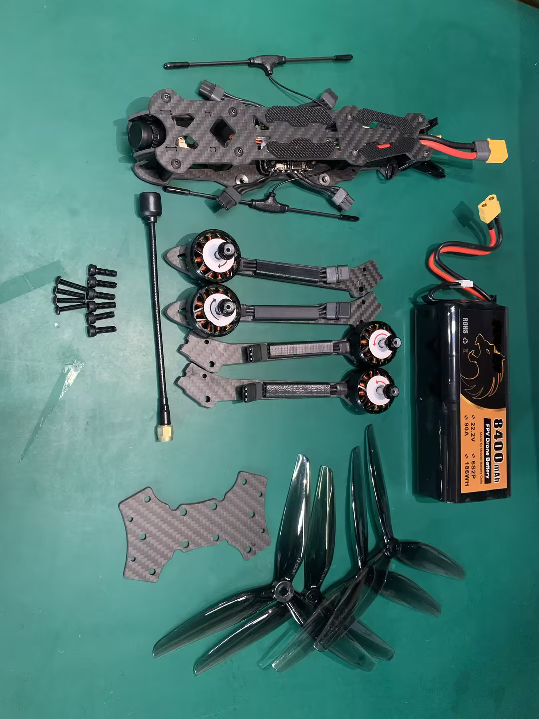 50000PCS/Month Factory FPV Drone Kit 7 10 13 Inch Heavy Payload