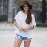 Newest Design Women Crochet Fashion Blouse Casual Style