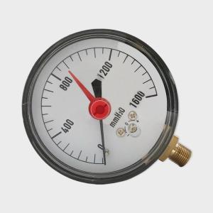 China 1600mmH2o Steel Case Low Pressure Gauge 63mm Dial wholesale