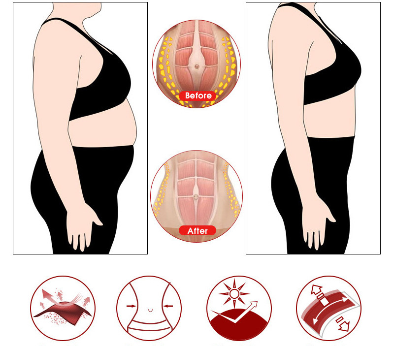 Antibacterial 2mm 2.5mm Neoprene Waist Trainer