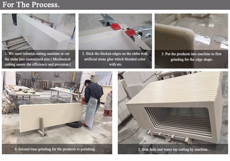 Commercial kitchen remodelling Customized engineering Quartz Stone Countertops