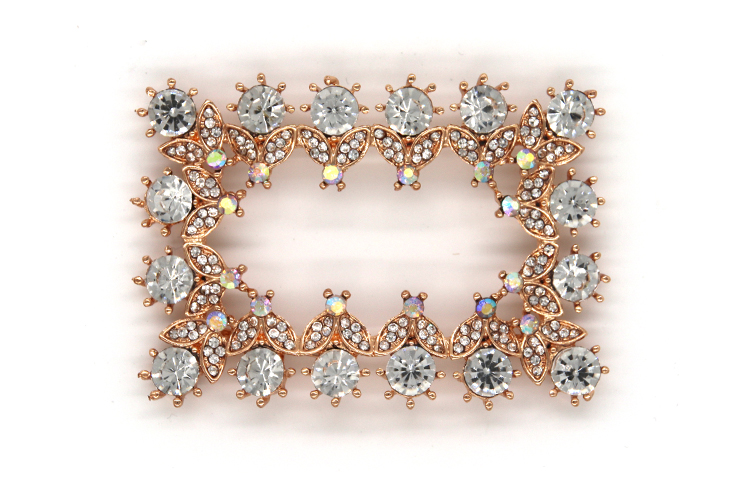 Charm Women'S Metal Shoe Buckle Accessory 70*45mm Size Vintage Style