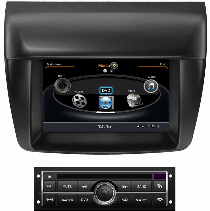 Ouchuangbo S100 Car GPS DVD Radio Head Unit Navigation for Mitsubishi L200 (Low) 1GB CPU 512M DDR V-20 3-ZONE