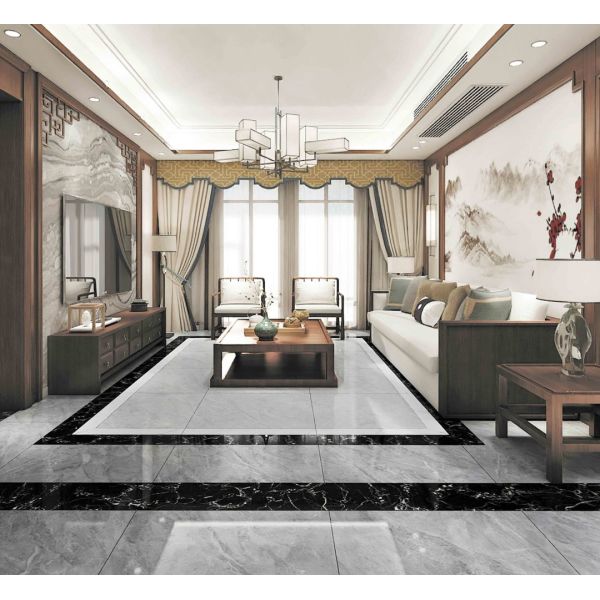 Marble Floor Porcelain Tile Full Body Polished Glazed 800x800mm From Foshan
