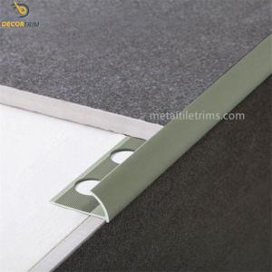 China 8mm Matt Bronze Alu Metal Tile Trims Bullnose Quad Edge Exterior wholesale
