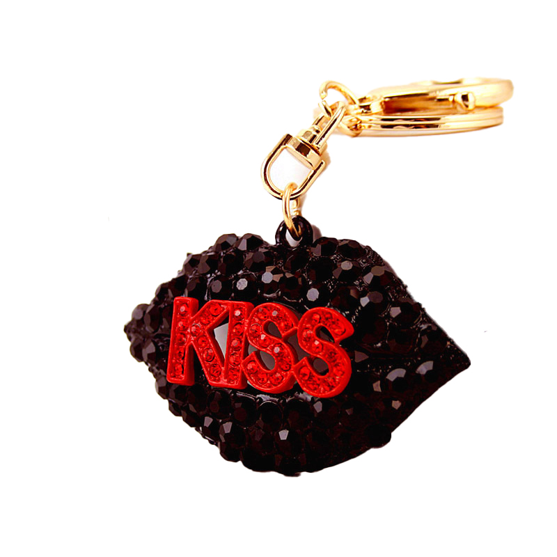 Silkscreen Key Chain Ornaments , OEM 5cm Perfume Bottle Keyring