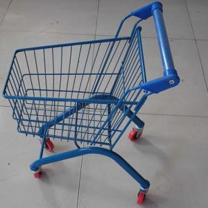 China Kids Shopping Carts Supermarket Children Trolley 20L Zinc Plated wholesale