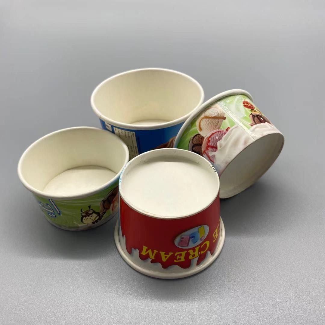 Food Grade Biodegradable Paper Bowls 100% Virgin Wood Pulp PE Coated