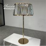 Gold Stand Crystal Shade Centerpieces For Wedding Centerpieces