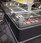 R404a Open Top Island Freezer For Meat / Big Capacity Supermarket Chest Freezer