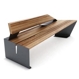 China Plastic Coated HCW344 145kg Cast Iron And Wood Garden Bench wholesale
