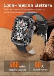 Rugged Waterproof Outdoor Smart Watch Body Temperature Compass 240x296