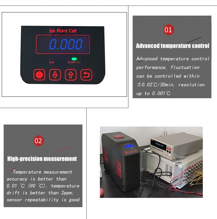 Zero celsius Temperature Thermostat With LED Display for lab or industrial usage Black