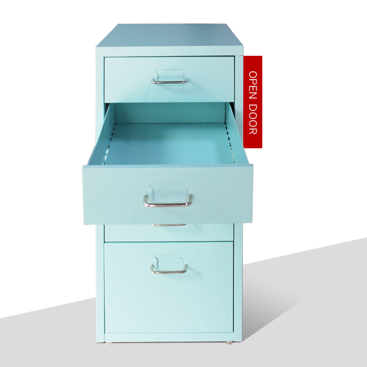 ODM ISO9001 Steel File Cabinets , 1.2mm Mobile Pedestal Cabinet