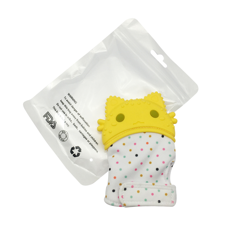 Kids Munch Mitt Stimulating Teething Mom-Invented Silicone Teether Mitten with Travel Bag Ideal Toys for Baby Shower Gift