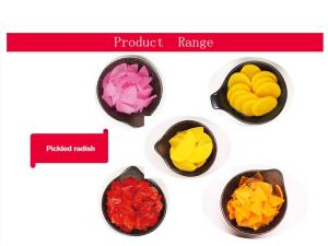 China FDA Fukushinzuke Japanese Pickled Radish Yellow Color wholesale