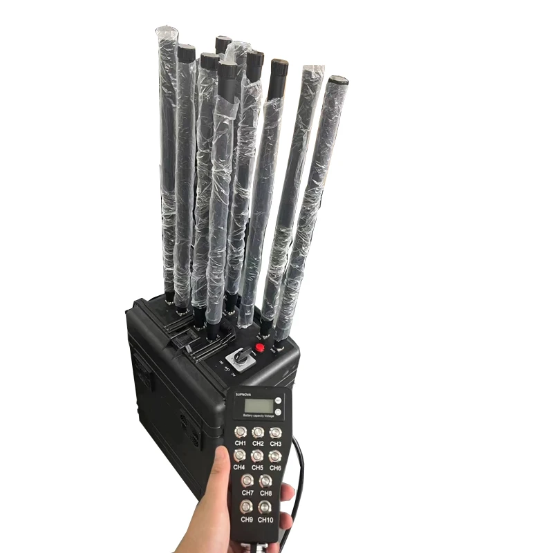 27 Antenna Drone Jammer Signal Blocker for 400M 900M 1.2G 1.4G 1.5G 2.4G 5.2G 5.8G