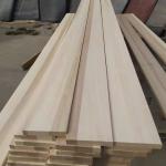 Natural Color or Bleached Solid Wood Panels Poplar Bed Slats for Project