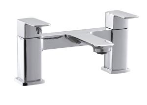 China 2 Handle Bathroom Faucet Taps / Modern Brass Bath And Shower Taps wholesale
