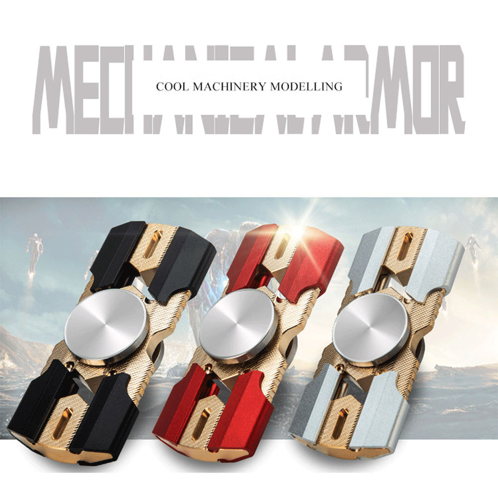 Pure Copper Mechanical Armor Metal Hand Spinner Fidget Toy for Adults Pressure Relief