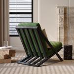 Hotel Modern Velvet Dining Chairs Dark Green With Solid Wood Legs